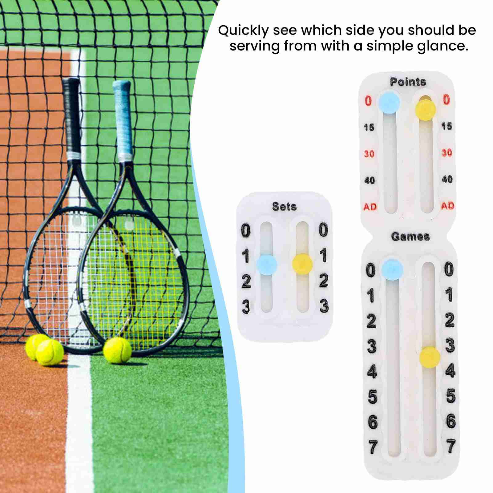 Tennis Score Keeper for Racket - Badminton Score review and price