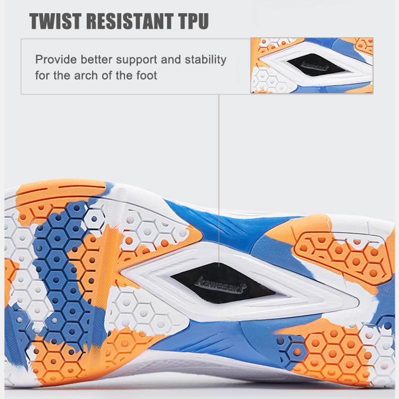 Kawasaki Brand Sneakers Table  - Badminton Vector review and price
