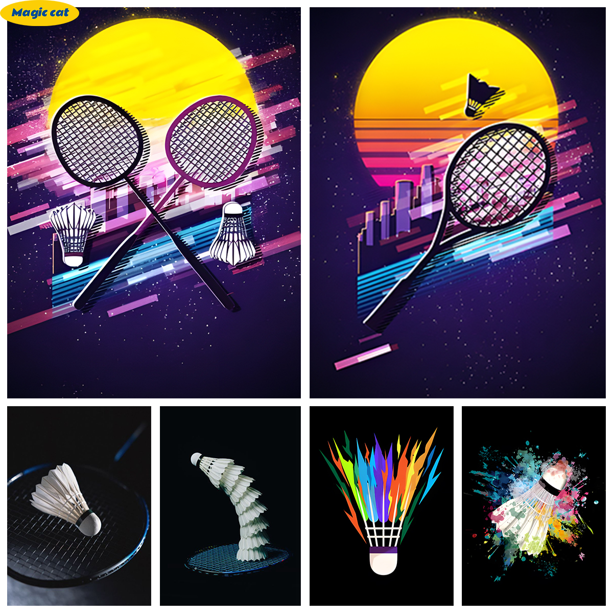 Badminton 5D Diamond Painting  - Badminton Photo review and price