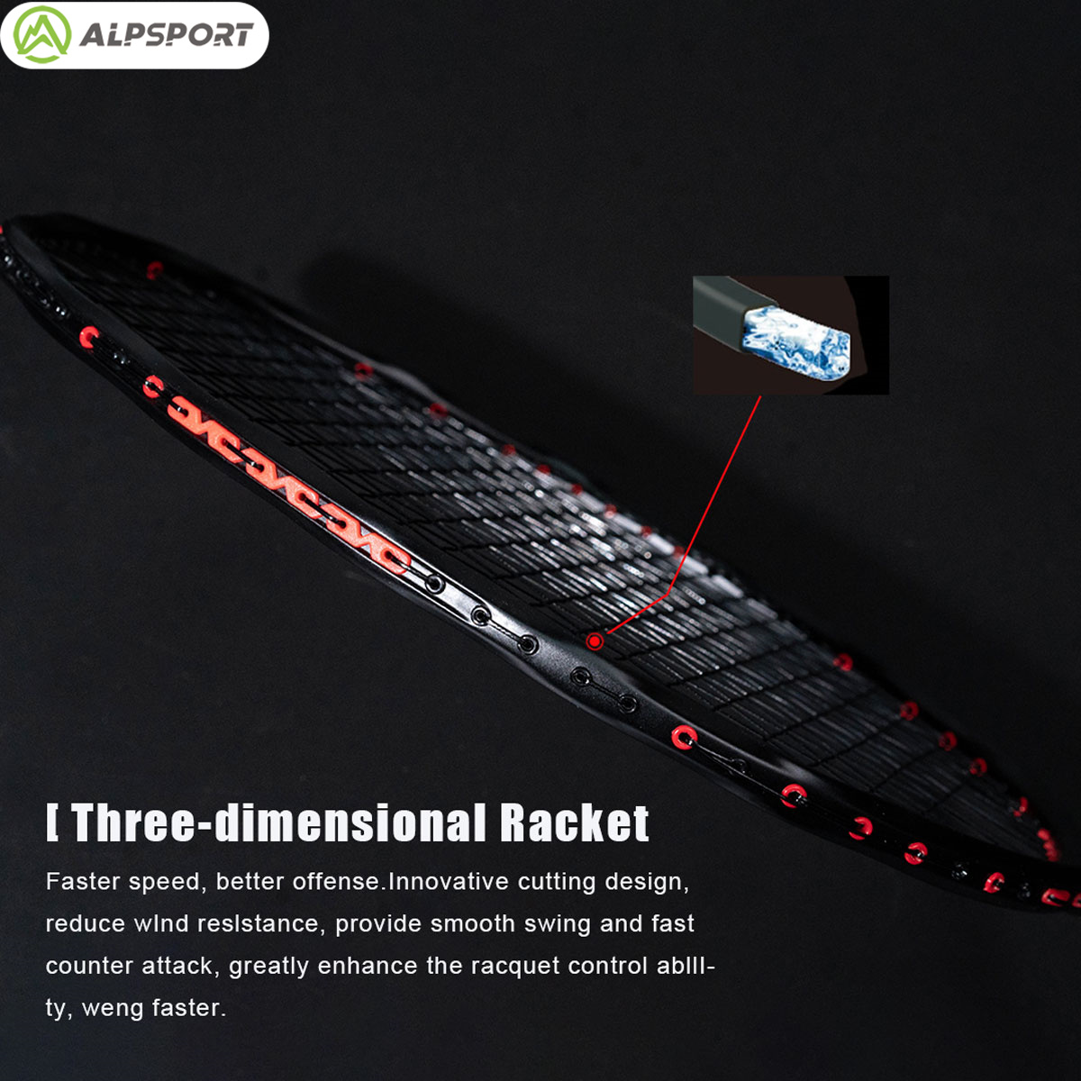 Alpsport MH-V5 5U 75g Wave Leg - Badminton Photo review and price