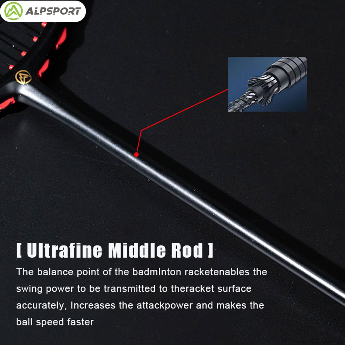 Alpsport MH-V5 5U 75g Wave Leg - Badminton Photo review and price