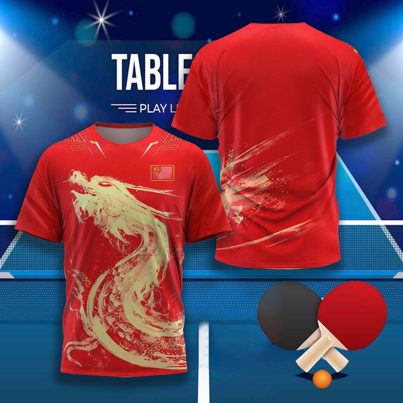 CHINA Dragon Table Tennis Grap - Badminton Vector review and price