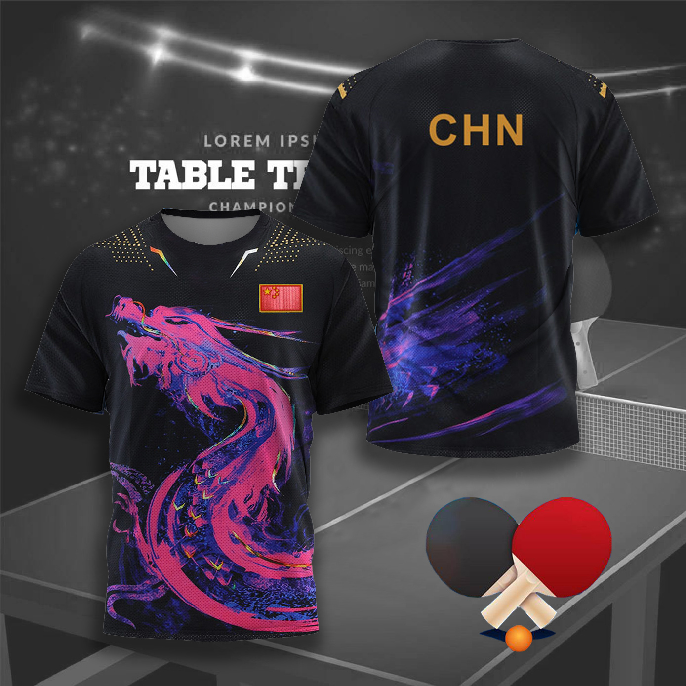 CHINA Dragon Table Tennis Grap - Badminton Vector review and price